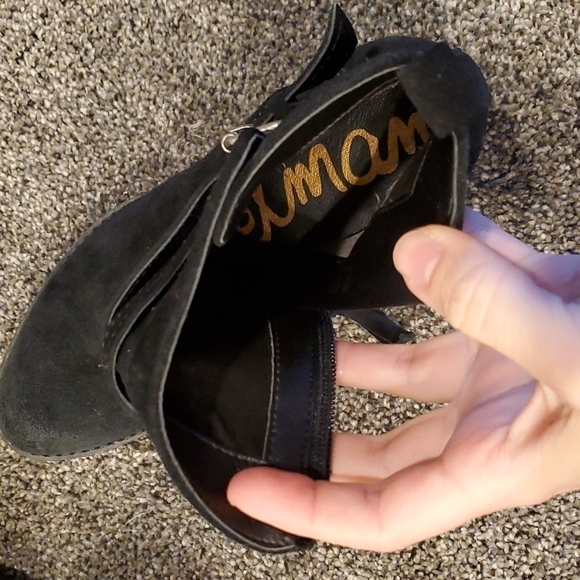 New Sam Edelman Myra Ankle boots block heels Suede upper shoes - Picture 12 of 13